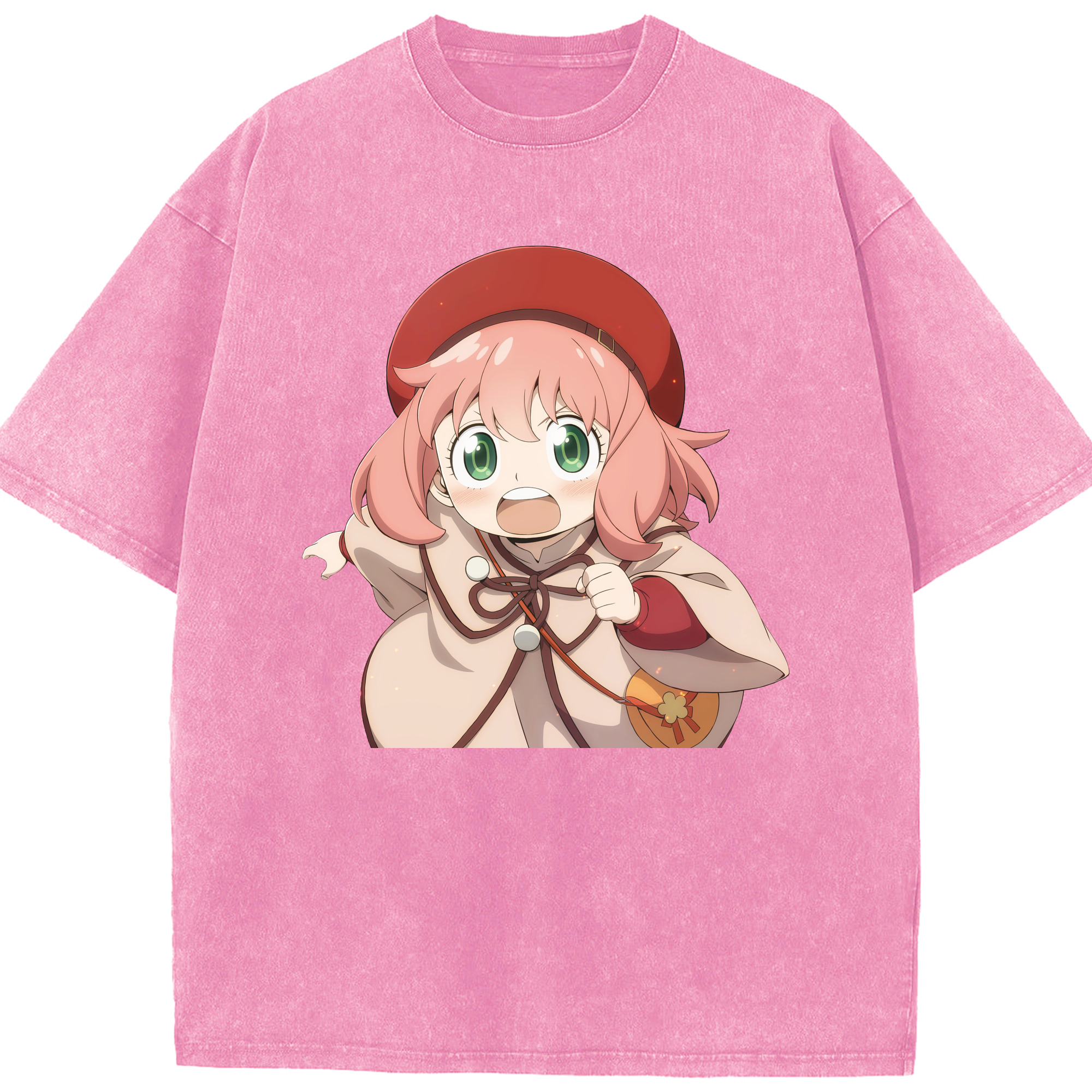 （画像用） SPY×FAMILY间谍家家酒 綿100% ヴィンテージ風 半袖Tシャツ（フロントプリント）
